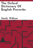 The_Oxford_dictionary_of_English_proverbs