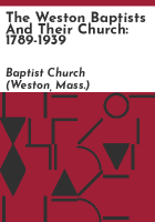 The_Weston_Baptists_and_their_church